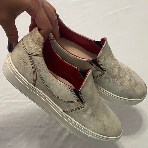 Bed|Stu Hermione Distressed Leather Sneakers- Nectar Lux Women’s 10 / Men’s 8.5 - Picture 3 of 8